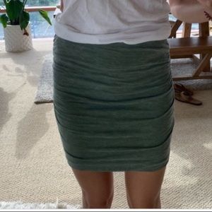 Sundry army green skirt